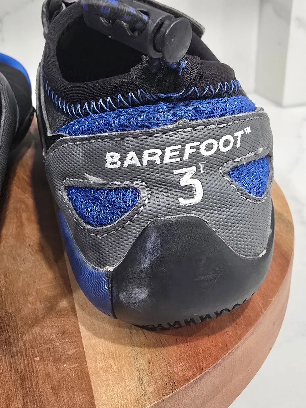 Body Glove Barefoot 3T Men's Size 7 Water Shoes Black Blue 3-Toe Minimalist